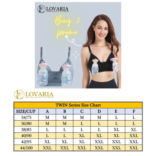 TWIN Series single mesh hole (non-wire) seamless hands free nursing bra