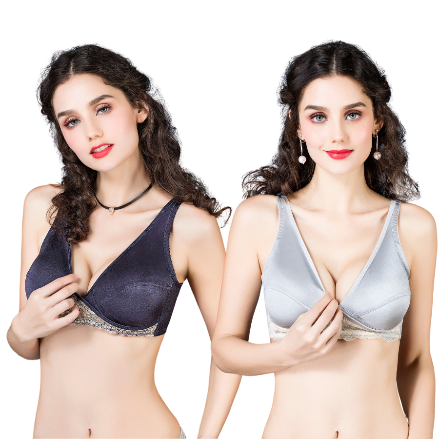 Belle Series (no-clip) sleeping nursing bra (2 pack) - Lovaria