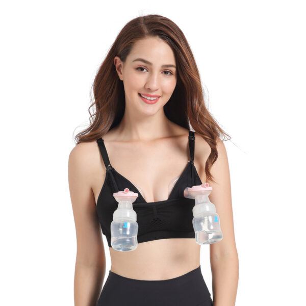 TWIN Series single mesh hole (non-wire) seamless hands free nursing bra