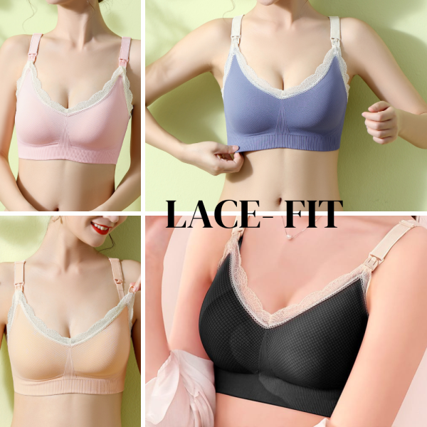Clearance LACE- FIT (Non-removable pad) Nursing Bra- Lace design