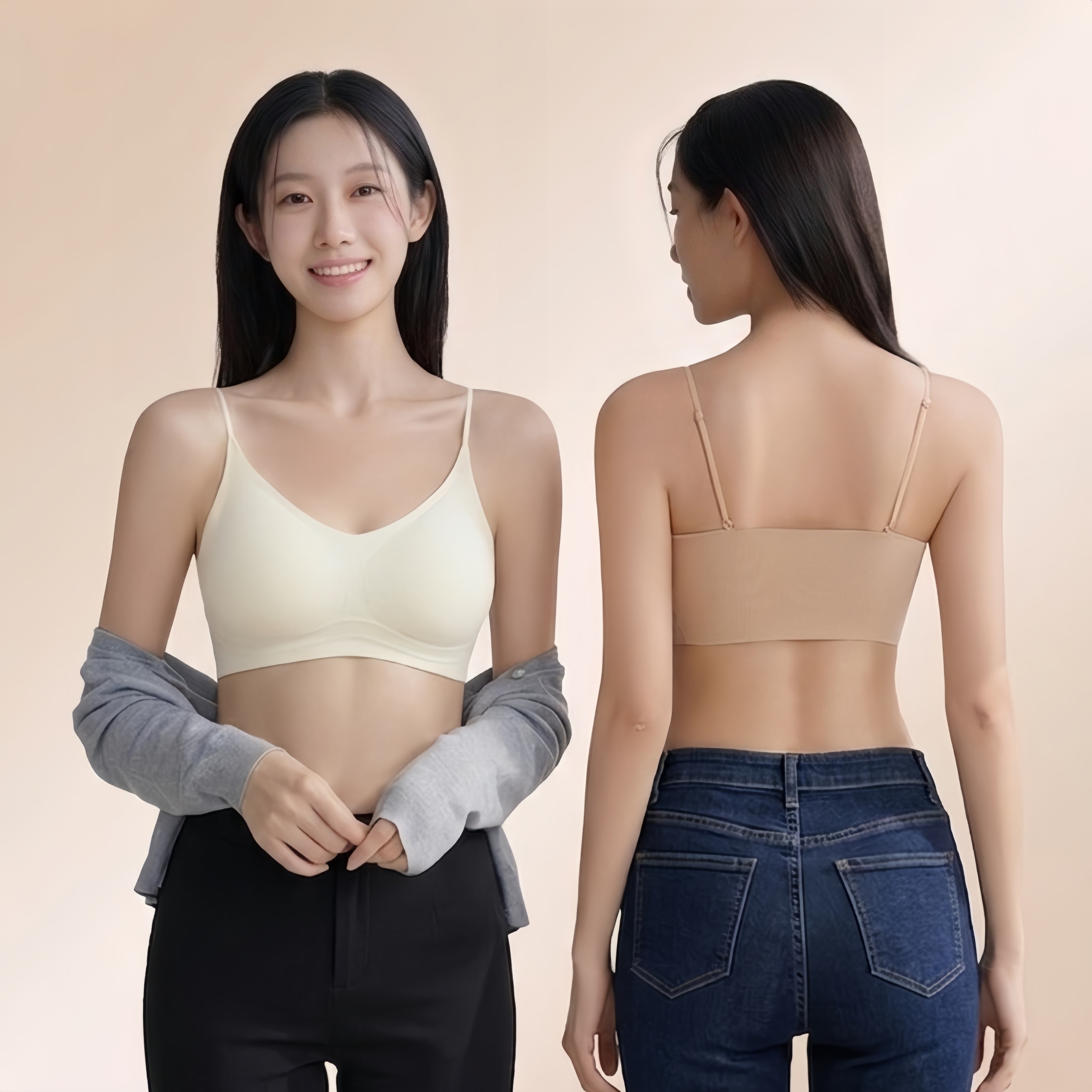 LAILA Seamless Tank Top Sliming Camisole Thin Strap High Quality